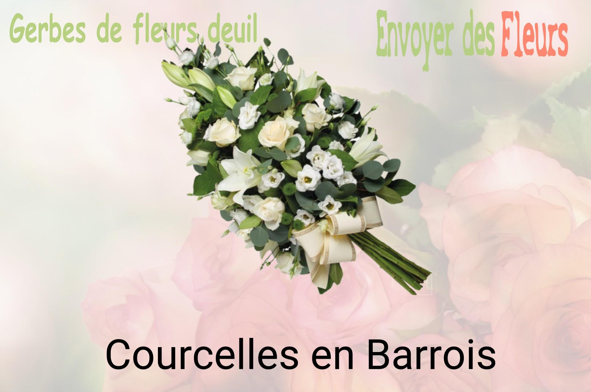 Gerbe de fleurs de deuil livrée à Courcelles-en-Barrois